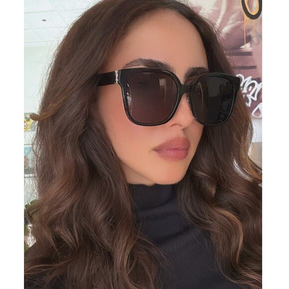 NEW Saint Laurent SLM105/F Square Sunglasses in Black - Picture 1 of 10